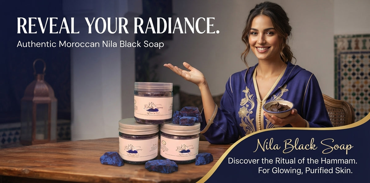 Moroccan Black Soap Nila — Traditional Hammam Beauty Ritual